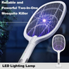 Raquete Elétrica Zapper Bug Mata-Mosquitos USB Recarregável