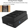 Dock Station ORICO 6648US3-C-V1-US-BK com 4 Entradas SATA 2.5" e 3.5" - Função Clone Offline