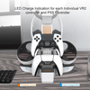 Estação de Carga para Controladores PS5 e PS VR2 com Suporte Vertical