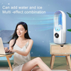 Torre Ventilador Sem Lâminas com Filtro Umidificante, Display LED, 6 Velocidades, Temporizador de 8H, Super Silencioso, Fácil de Limpar, Economizador de Espaço