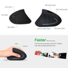 Mouse Vertical Sem Fio para Canhotos - 2.4G Wireless