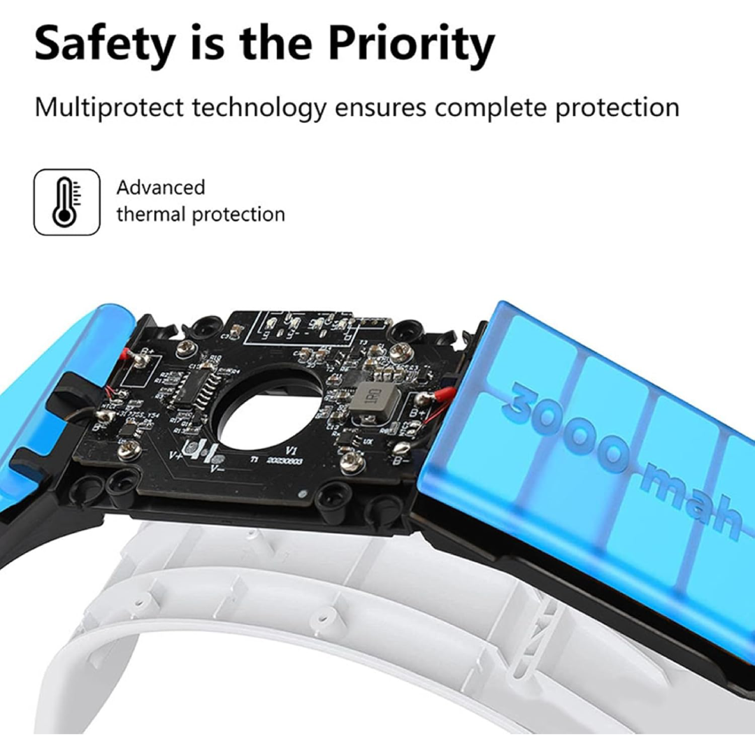 Correia de Cabeça com Bateria 6000mAh para Meta Quest 3 e Meta Quest 3s - Conforto e Duração VR
