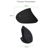 Mouse Vertical Sem Fio para Canhotos - 2.4G Wireless