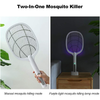 Raquete Elétrica Zapper Bug Mata-Mosquitos USB Recarregável