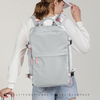 Mochila de Viagem Feminina Impermeável com Compartimento para Notebook e Sapatos - Cinza