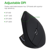 Mouse Vertical Sem Fio para Canhotos - 2.4G Wireless