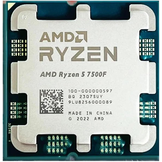 Processador AMD Ryzen 5 7500F 3.7GHz 6-Core 12-Thread Soquete AM5