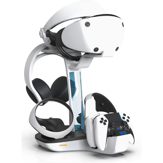 Estação de Carga para Controladores PS5 e PS VR2 com Suporte Vertical