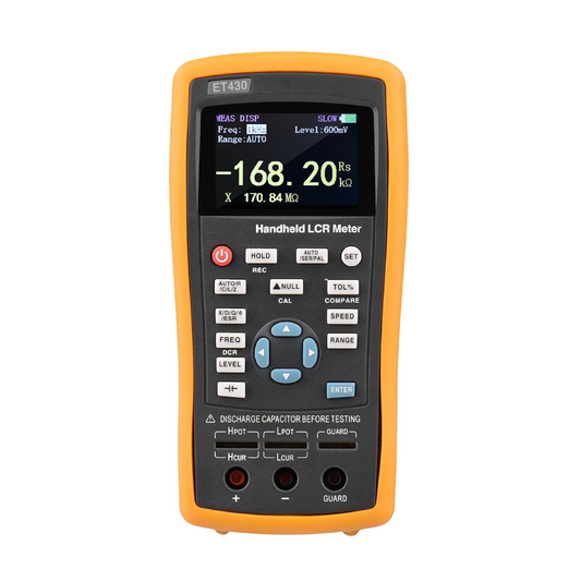 Medidor LCR Digital Portátil com Tela LCD de 2,5" e Frequência de Teste de 100kHz