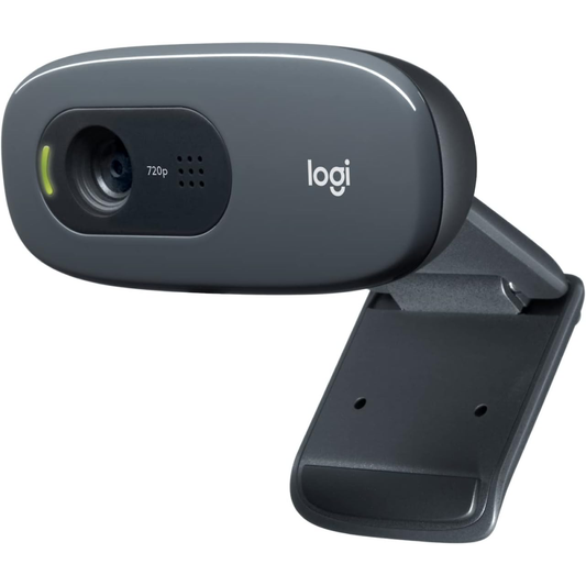 Webcam Logitech C270 HD com Microfone Integrado - USB - Widescreen 720p