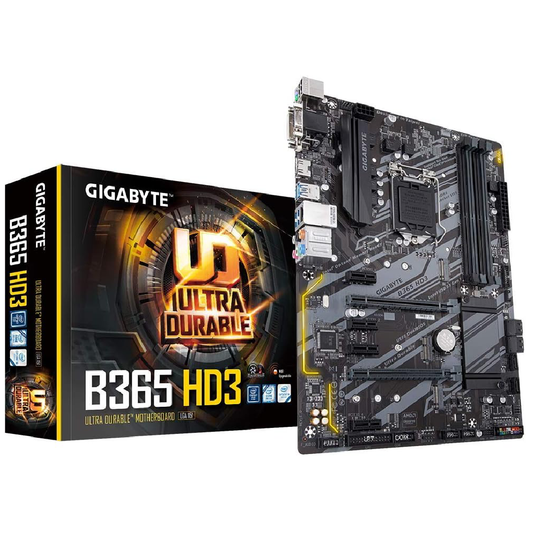 Placa-Mãe GIGABYTE B365 HD3 LGA1151 DDR4 ATX M.2 RGB Fusion