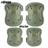 <h2>Kit Tático de 4 Peças – Joelheiras e Cotoveleiras Protetoras para Airsoft, Caça e Esportes ao Ar Livre</h2>