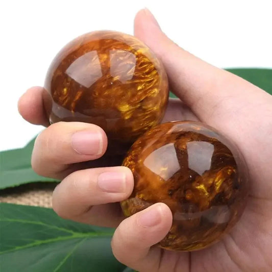 <h2>Bola de Massagem Manual para Adultos – Rolo Antiestresse com Materiais Naturais como Âmbar e Madeira</h2>