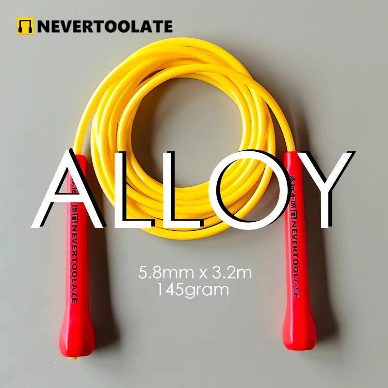 <h2>Corda de Pular NEVERTOOLATE de TPU e PVC – Alta Velocidade, Sem Emaranhado, Crossfit e Treino</h2>