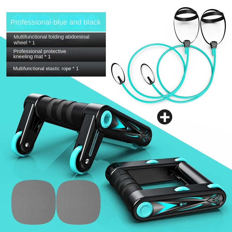 <h2>Rodillo Abdominal Plegable para Homem e Mulher – Equipamento Fitness para Flexões em Casa</h2>
