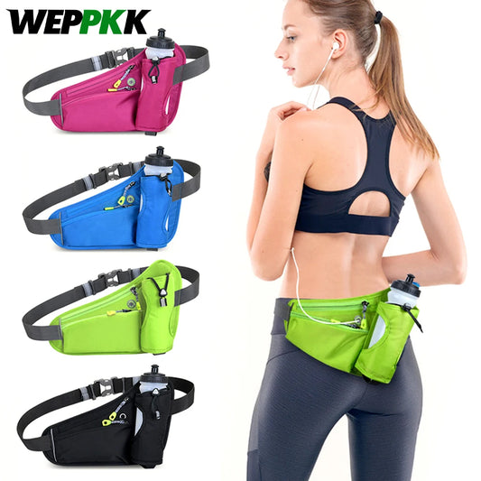 <h2>Fanny Pack Ajustável com Suporte para Garrafa de Água – Bolsa de Cintura para Corrida e Viagem</h2>
