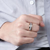 <h2>Anéis de Tungstênio com Incrustação de Seda Gelada – Design Personalizado para Casais</h2>