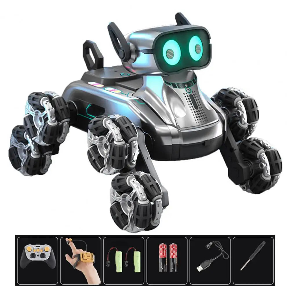 <h2>Brinquedo Robô Interativo para Cachorro – Controle Remoto, 8 Rodas e Sensor de Gestos</h2>