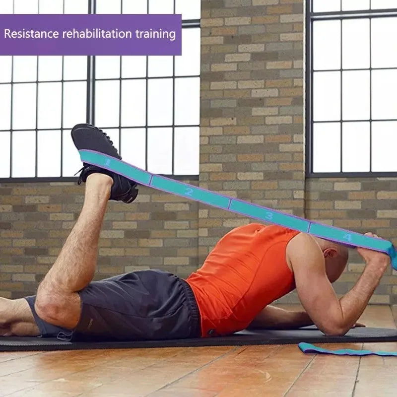 Bandas elásticas de resistencia para Yoga de varias secciones, entrenamiento de baile, gimnasio, Pilates en casa, correa de tracción, equipo de gimnasio, deporte y Fitness