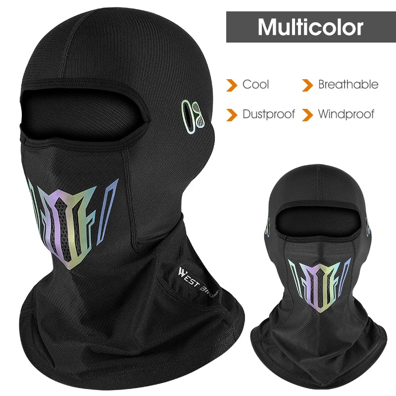 <h2>West Biking – Balaclava Masculina de Verão com Proteção UV, Seda Gelada e Respirável para Ciclismo e Motocicleta</h2>