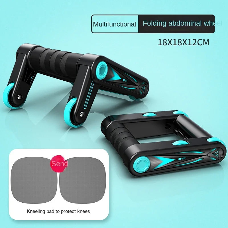 <h2>Rodillo Abdominal Plegable para Homem e Mulher – Equipamento Fitness para Flexões em Casa</h2>