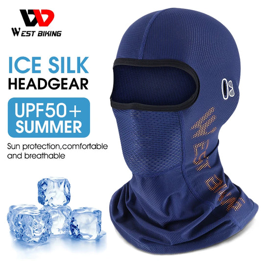 <h2>West Biking – Balaclava Masculina de Verão com Proteção UV, Seda Gelada e Respirável para Ciclismo e Motocicleta</h2>
