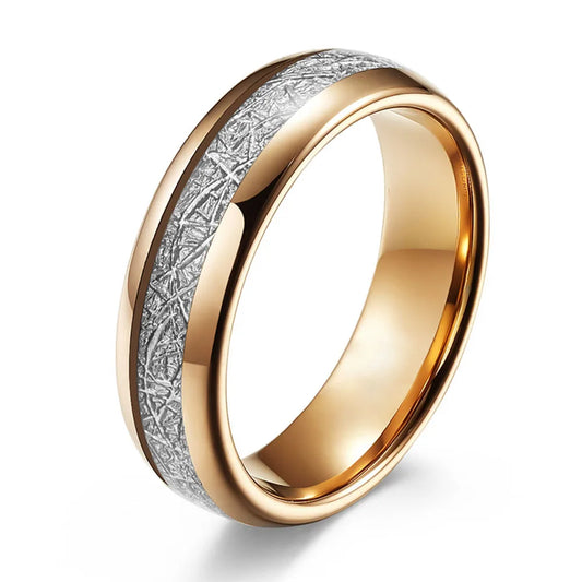 <h2>Anéis de Tungstênio com Incrustação de Seda Gelada – Design Personalizado para Casais</h2>