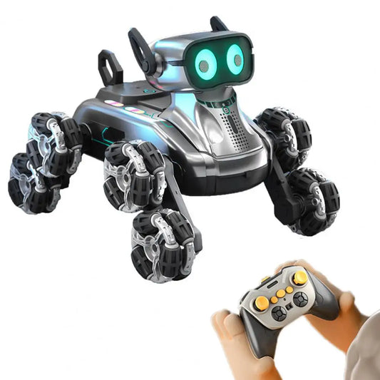 <h2>Brinquedo Robô Interativo para Cachorro – Controle Remoto, 8 Rodas e Sensor de Gestos</h2>