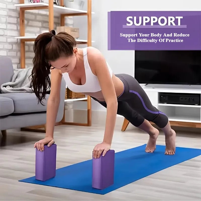 <h2>Blocos de Espuma para Yoga e Pilates – Equipamento de Fitness para Alongamento e Reforço Muscular</h2>