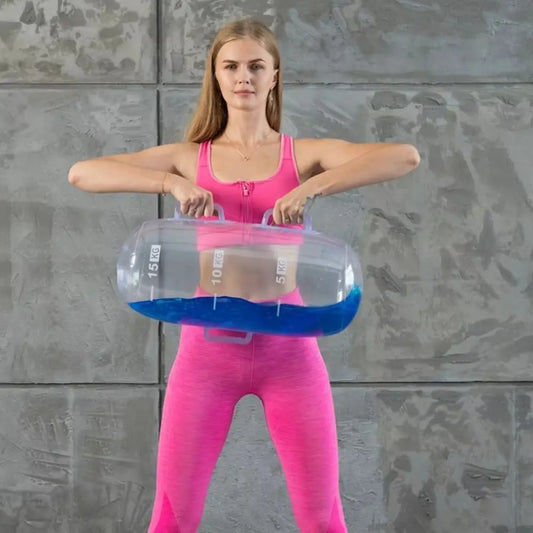 <h2>Halter Inflável com Água Ajustável – Até 20kg com Bomba de Ar para Treinos de Força e Modelagem Corporal</h2>