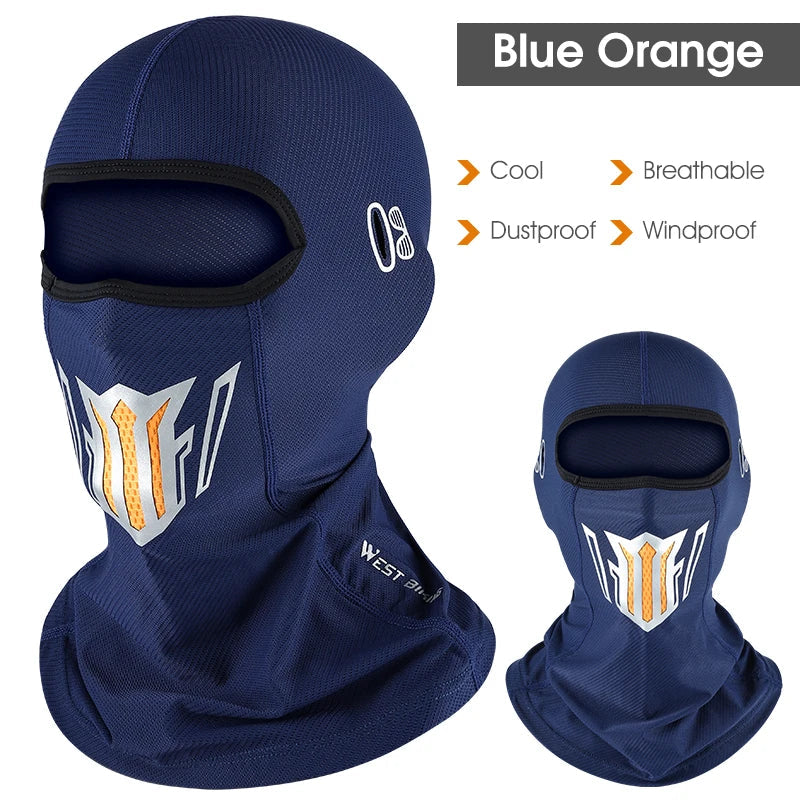 <h2>West Biking – Balaclava Masculina de Verão com Proteção UV, Seda Gelada e Respirável para Ciclismo e Motocicleta</h2>