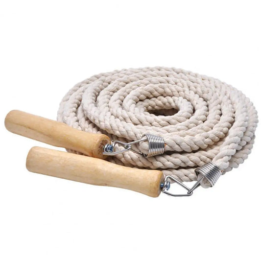 <h2>Corda de Pular Ajustável com Cabo de Madeira Antiderrapante – Sem Emaranhado para Treino</h2>