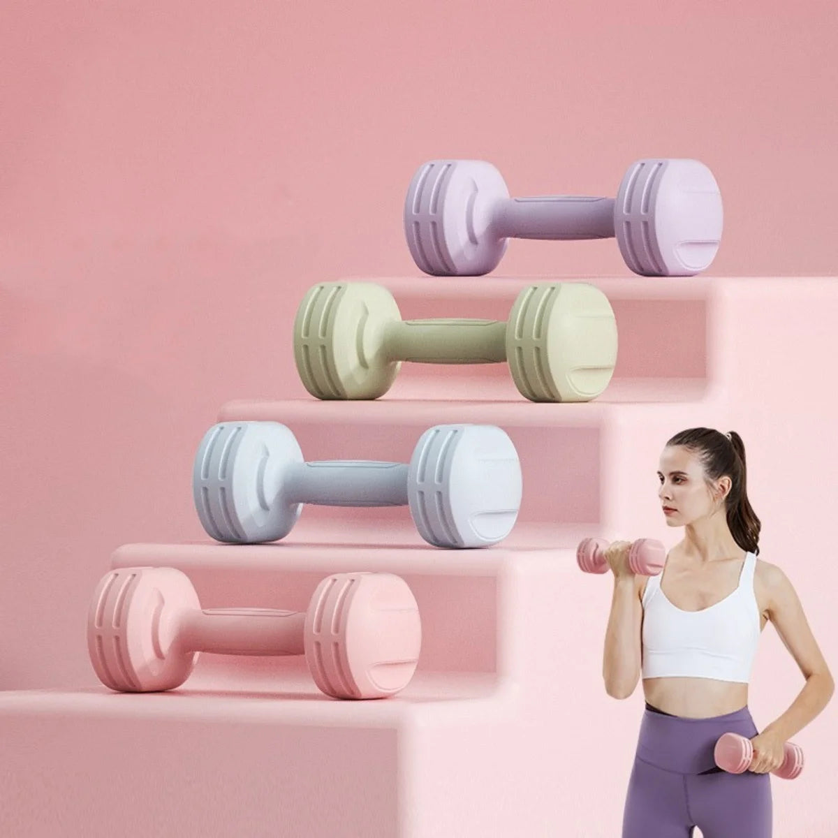 <h2>Par de Halteres Portáteis TPE 1kg – Treinamento de Força ao Ar Livre para Homens e Mulheres</h2>