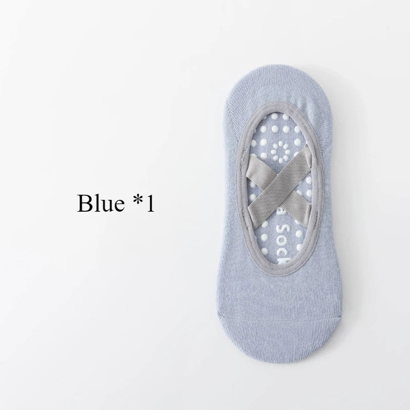 <h2>1 ou 3 Pares de Meias Profissionais de Yoga para Mulheres – Meias Antiderrapantes com Silicone para Ballet e Pilates</h2>