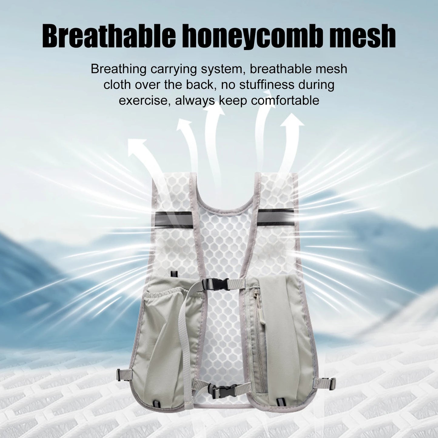 <h2>Colete de Hidratação Leve – Bolsa de Peito com Suporte para Telefone para Corrida e Ciclismo</h2>