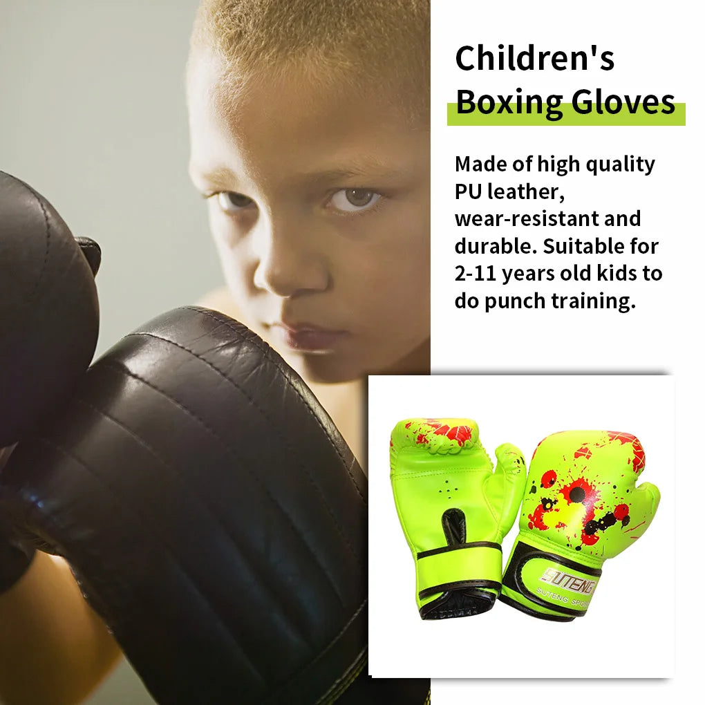<h2>Luvas de Boxe para Crianças – Luvas de Treinamento para Saco de Boxe em Couro PU</h2>