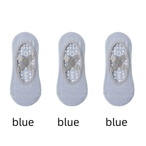 <h2>1 ou 3 Pares de Meias Profissionais de Yoga para Mulheres – Meias Antiderrapantes com Silicone para Ballet e Pilates</h2>