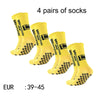 <h2>Pacote com 4 Pares de Meias de Futebol – Meias de Cano Médio TC Antiderrapantes e Respirável para Treinamento e Competição</h2>