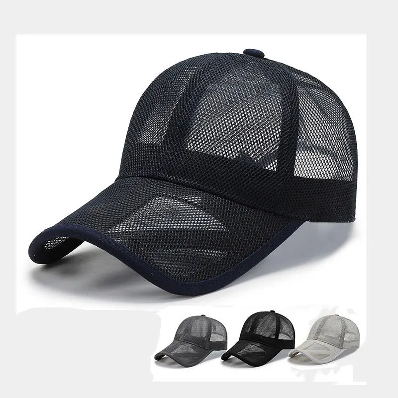 <h2>Boné de Verão com Aba Aberta – Tela Respirável e Proteção Solar para Esportes ao Ar Livre</h2>