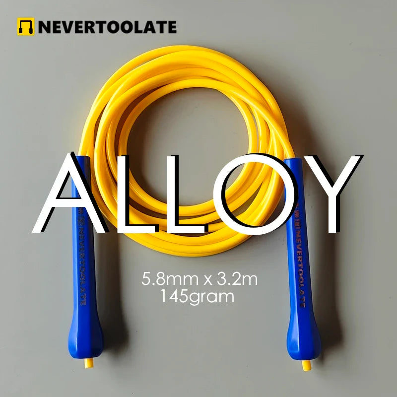<h2>Corda de Pular NEVERTOOLATE de TPU e PVC – Alta Velocidade, Sem Emaranhado, Crossfit e Treino</h2>