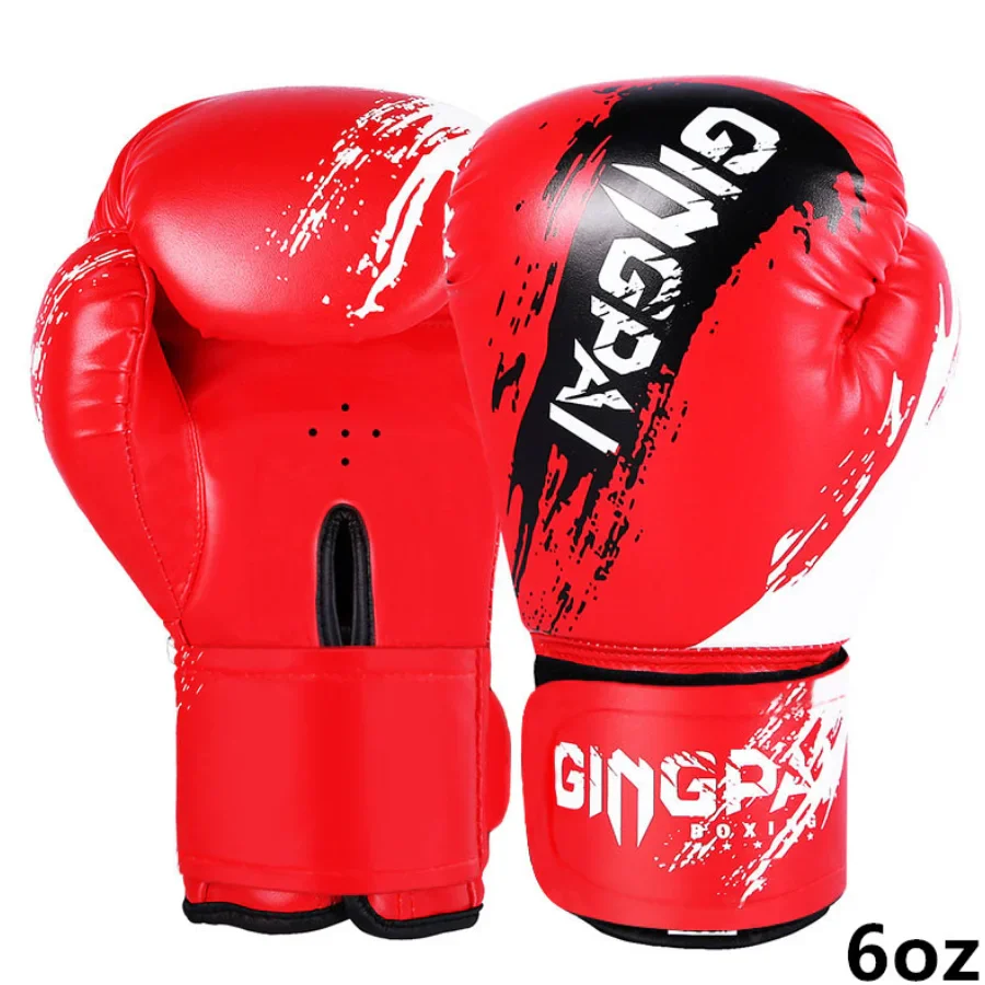 <h2>Luvas de Boxe Ajustáveis Confortáveis para Adultos – 1 Par, Preto, Vermelho e Azul</h2>