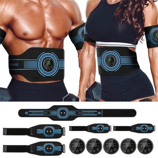 <h2>Cinto Estimulador Muscular Abdominal EMS – Dispositivo com 10 Modos para Tonificação</h2>