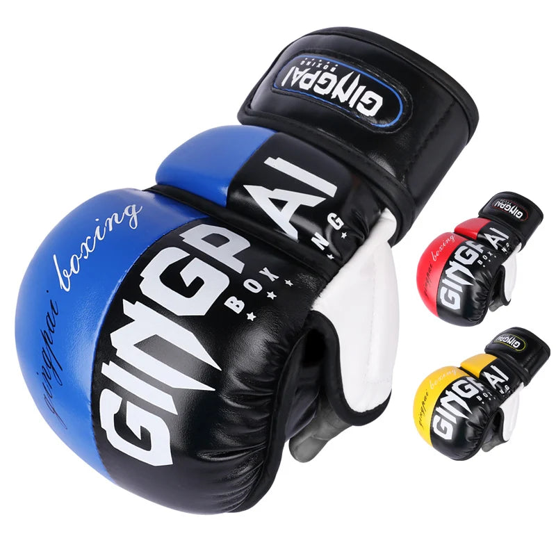 <h2>Luvas de Boxe MMA de Meio Dedo – Luvas Grossas para Treinamento de Artes Marciais Mistas</h2>