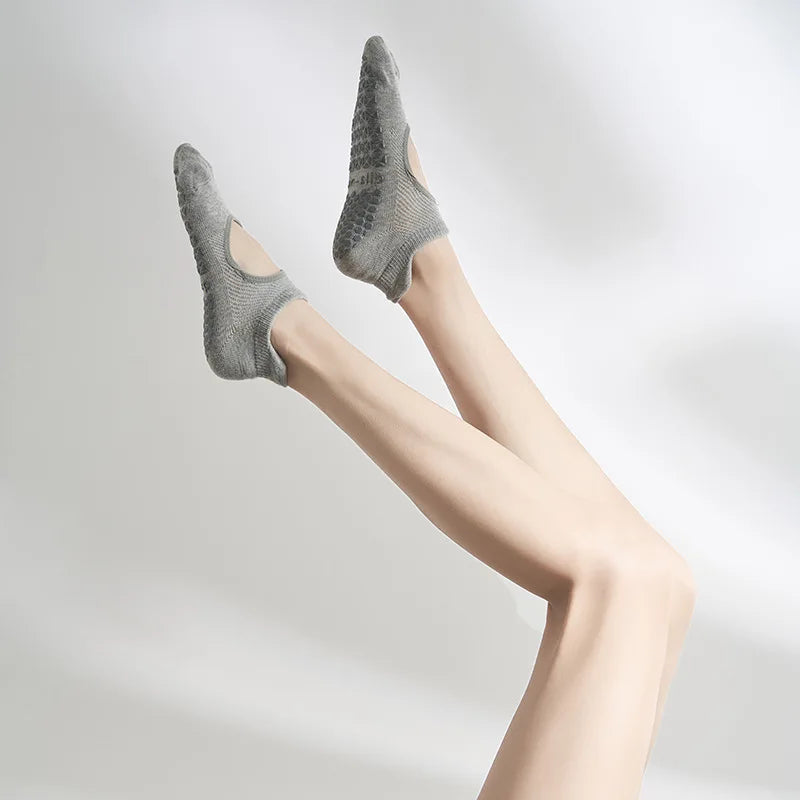 <h2>Meias de Yoga de Silicone Antiderrapantes para Mulheres – Meias Profissionais para Pilates, Fitness e Dança, Primavera/Verão 2024</h2>