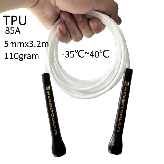 <h2>Corda de Pular NEVERTOOLATE de TPU e PVC – Alta Velocidade, Sem Emaranhado, Crossfit e Treino</h2>