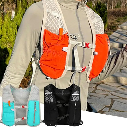 <h2>Pacote de Hidratação Reflexivo 5L – Colete para Corrida e Ciclismo com Armazenamento para Garrafa</h2>