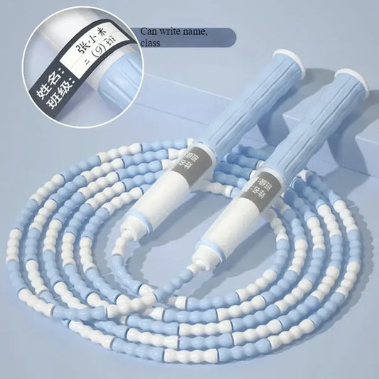 <h2>Corda de Pular de Bambu 2,8m para Iniciantes, Adultos e Crianças – Conta Macia, Segmentada e Sem Emaranhado</h2>