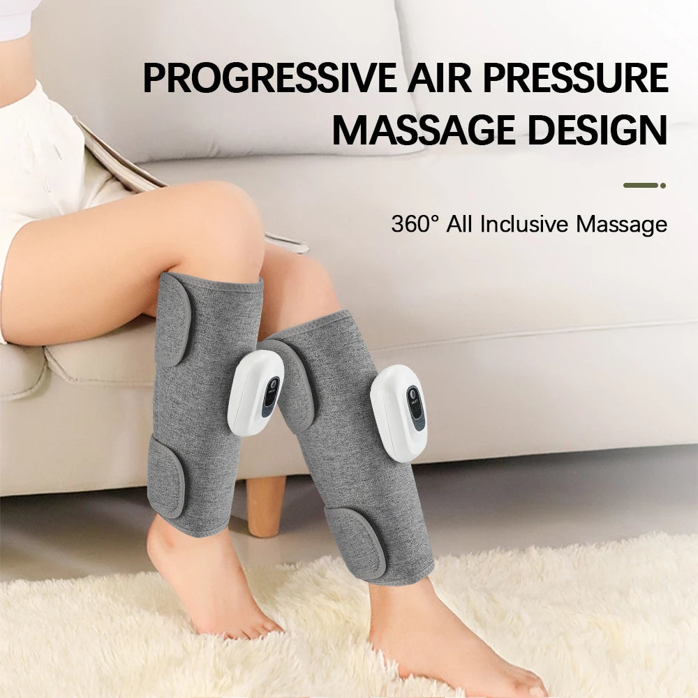 <h2>Massageador de Panturrilha com Pressão de Ar 360° – Massageador Sem Fio com 3 Modos de Compressão de Airbag</h2>