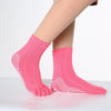 <h2>Calcetines Antiderrapantes para Pilates Feminino – Meias de Yoga com Silicone e Cinco Dedos, Algodão para Ballet e Dança</h2>