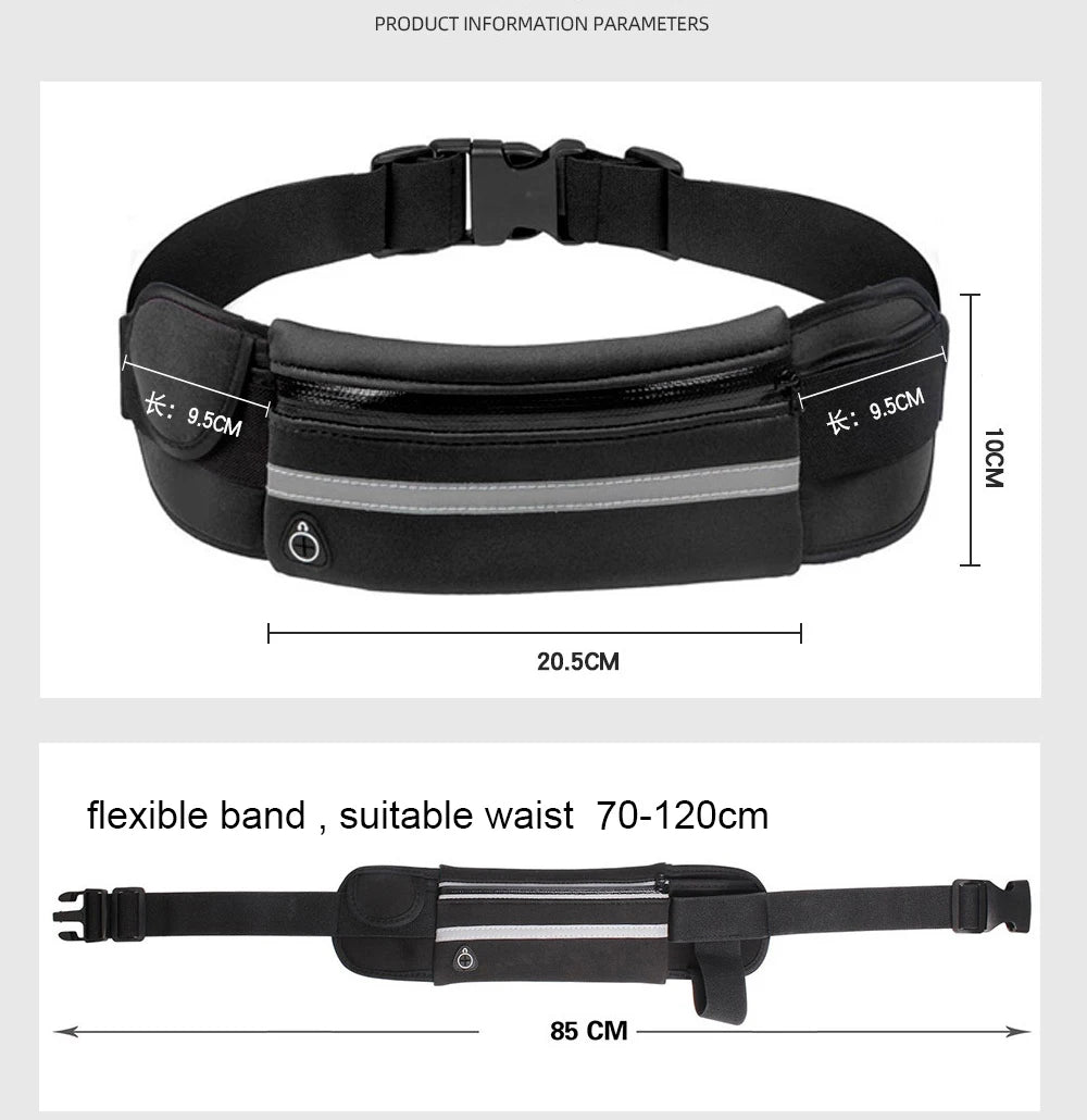 <h2>Bolsa de Cintura para Corrida com Suporte para Garrafa – Unissex para Hidratação e Telefone</h2>